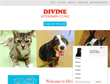 Tablet Screenshot of divinevetclinic.com